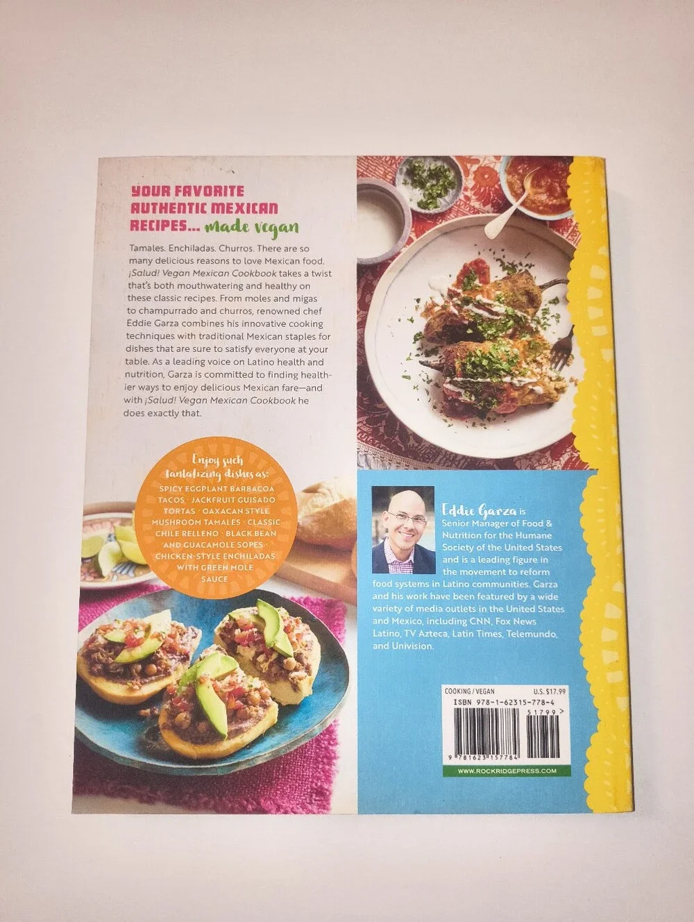 Salud! Vegan Mexican Cookbook / Paperback / Eddie Garza